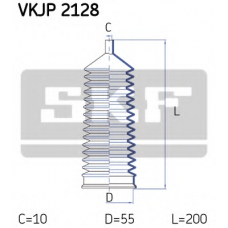 VKJP 2128 SKF Комплект пылника, рулевое управление