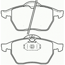 P 59 022 BREMBO Комплект тормозных колодок, дисковый тормоз