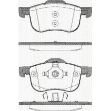 8110 27003 TRISCAN Комплект тормозных колодок, дисковый тормоз