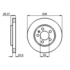 0 986 478 482 BOSCH Тормозной диск