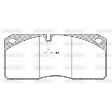 JSA 3783.21 WOKING Комплект тормозных колодок, дисковый тормоз