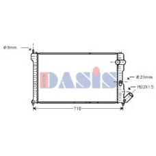 060520N AKS DASIS Радиатор, охлаждение двигателя