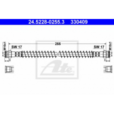 24.5228-0255.3 ATE Тормозной шланг