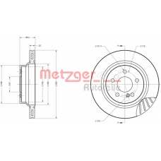 6110285 METZGER Тормозной диск