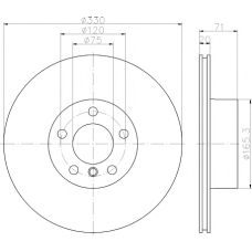 8DD 355 119-541 HELLA PAGID Тормозной диск