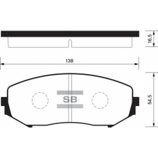 FBP1416 FI.BA Комплект тормозных колодок, дисковый тормоз