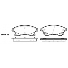 21431.12 ROADHOUSE Комплект тормозных колодок, дисковый тормоз