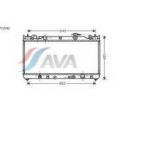 TO2282 AVA Радиатор, охлаждение двигателя