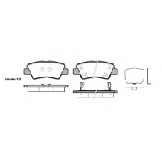 P12623.02 WOKING Комплект тормозных колодок, дисковый тормоз