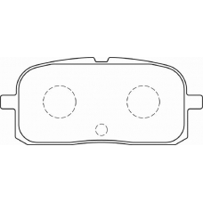 FD7282A NECTO Комплект тормозных колодок, дисковый тормоз