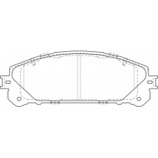 FD7519A NECTO Комплект тормозных колодок, дисковый тормоз