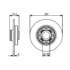 0 986 479 400 BOSCH Тормозной диск