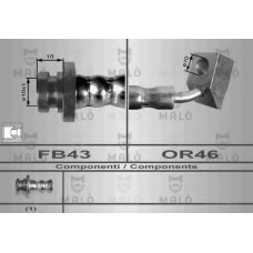 80059 Malo Тормозной шланг