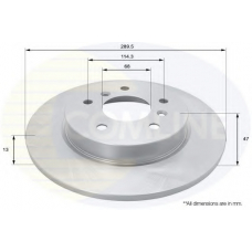 ADC0294 COMLINE Тормозной диск
