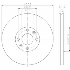 8DD 355 119-161 HELLA Тормозной диск