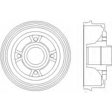 62807 PAGID Тормозной барабан