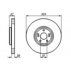 0 986 478 972 BOSCH Тормозной диск