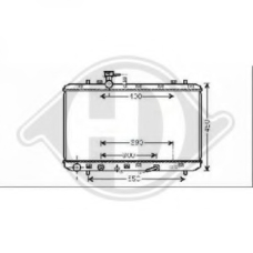 8644584 DIEDERICHS Радиатор, охлаждение двигателя