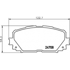 8DB 355 013-901 HELLA PAGID Комплект тормозных колодок, дисковый тормоз