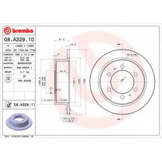 08.A329.10 BREMBO Тормозной диск