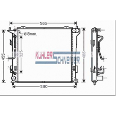 5700651 KUHLER SCHNEIDER Радиатор, охлаждение двигател