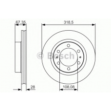 0 986 479 R46 BOSCH Тормозной диск