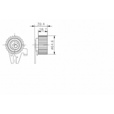 TKR 9194 TIMKEN Натяжной ролик, ремень грм