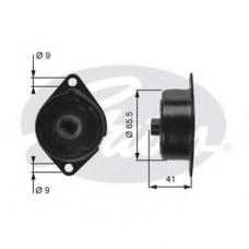T39091 GATES Натяжной ролик, поликлиновой  ремень