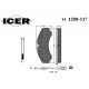 141208-117 ICER Комплект тормозных колодок, дисковый тормоз