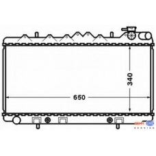 8MK 376 771-001 HELLA Радиатор, охлаждение двигателя