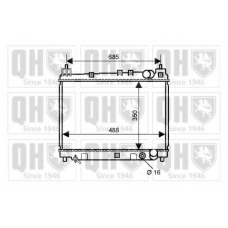 QER2328 QUINTON HAZELL Радиатор, охлаждение двигателя