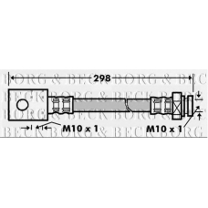 BBH7163 BORG & BECK Тормозной шланг