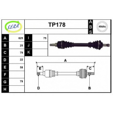 TP178 SERA Приводной вал