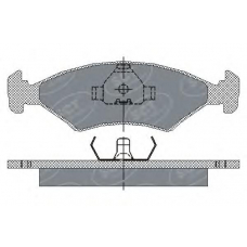 SP 108 SCT Комплект тормозных колодок, дисковый тормоз