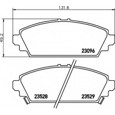 8DB 355 017-261 HELLA Комплект тормозных колодок, дисковый тормоз