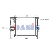 050980N AKS DASIS Радиатор, охлаждение двигателя