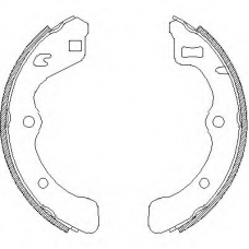 Z4067.00 WOKING Комплект тормозных колодок