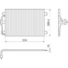 350203215000 MAGNETI MARELLI Конденсатор, кондиционер