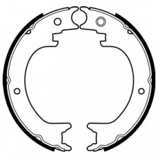 LS2082 DELPHI Комплект тормозных колодок, стояночная тормозная с