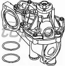 100 715 TOPRAN Водяной насос
