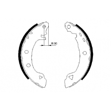 0 986 487 295 BOSCH Комплект тормозных колодок