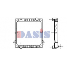 400010T AKS DASIS Радиатор, охлаждение двигателя