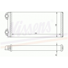 73625 NISSENS Теплообменник, отопление салона