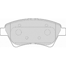 FD6958A NECTO Комплект тормозных колодок, дисковый тормоз