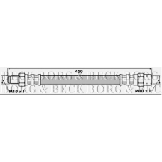 BBH6380 BORG & BECK Тормозной шланг