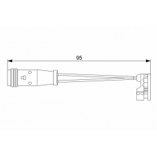 1 987 473 006 BOSCH Сигнализатор, износ тормозных колодок