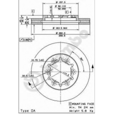 BS 8382 BRECO Тормозной диск