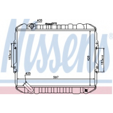 62884 NISSENS Радиатор, охлаждение двигателя