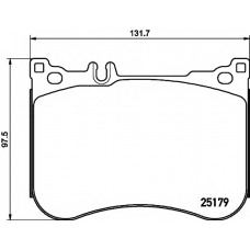 8DB 355 021-211 HELLA PAGID Комплект тормозных колодок, дисковый тормоз