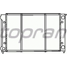 102 726 TOPRAN Радиатор, охлаждение двигателя